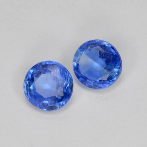 Cianite naturale blu da 0,69 ct, taglio rotondo, SI