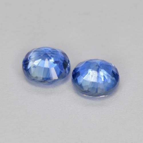 Cianite naturale blu da 0,69 ct, taglio rotondo, SI