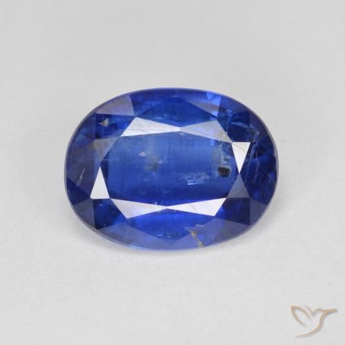 2.90ct Naturale Blu navy Cianite, Ovale, SI