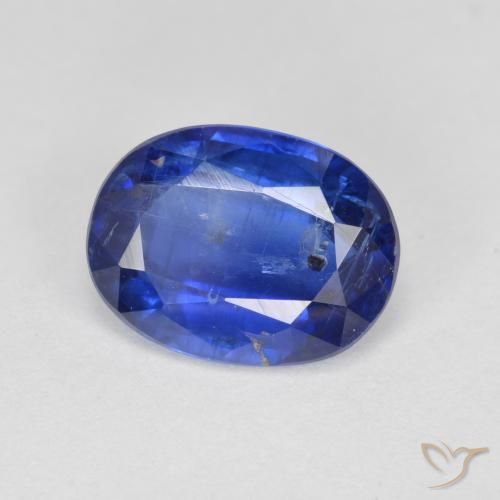 Cianite Blu navy naturale da 2.90 ct, Ovale, SI