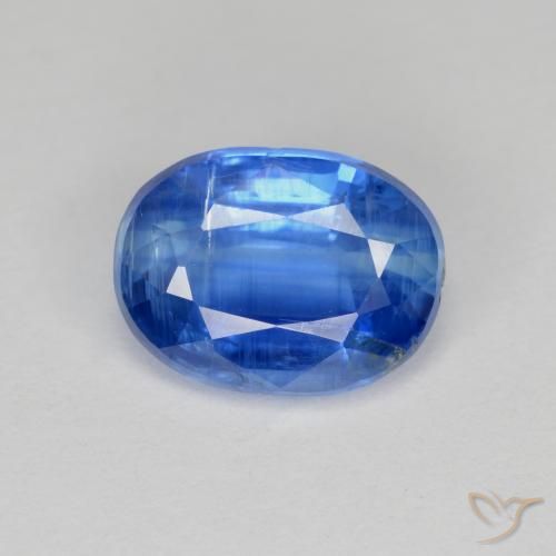 Cianite naturale blu da 2,95 ct, taglio ovale, VS-SI