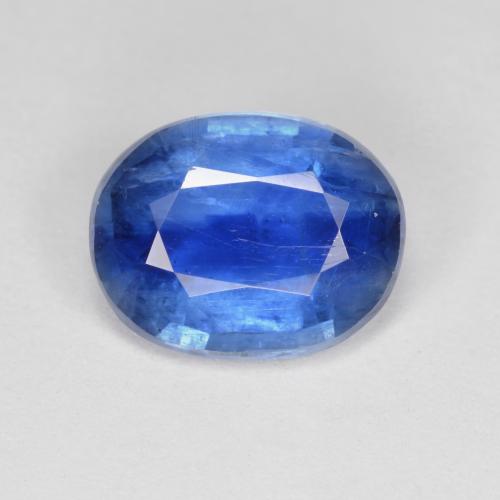 Cianite Blu profondo azzurro naturale da 3.24 ct, Taglio ovale, SI
