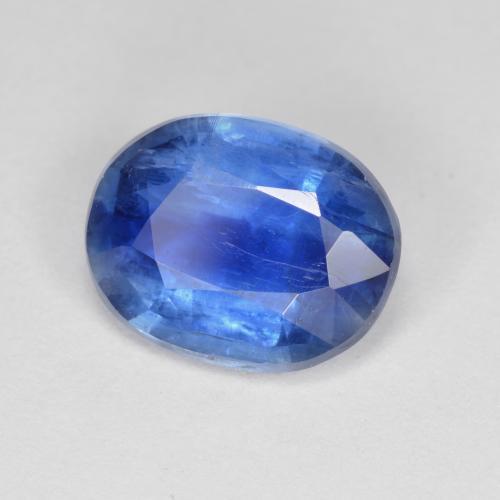 Cianite Blu profondo azzurro naturale da 3.24 ct, Taglio ovale, SI