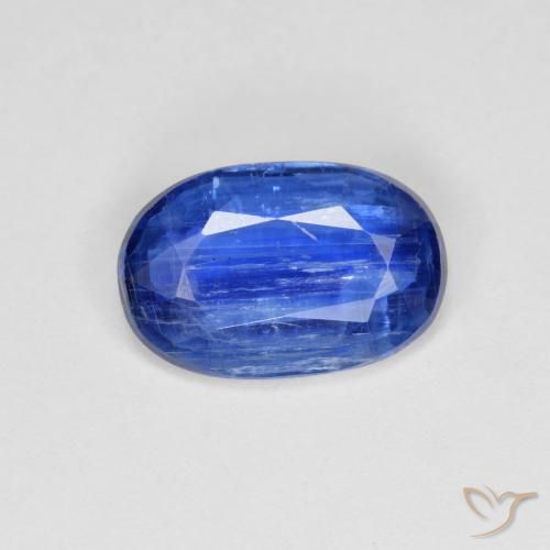 2.31ct Naturale Blu navy Cianite, Ovale, SI