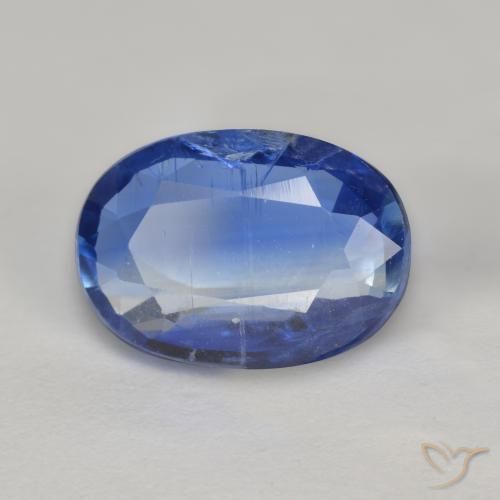 Cianite Blu scuro naturale da 2.71 ct, Taglio ovale, SI-I1