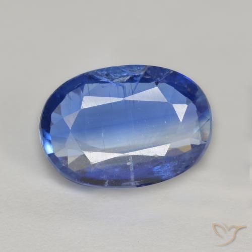 Cianite Blu scuro naturale da 2.71 ct, Taglio ovale, SI-I1