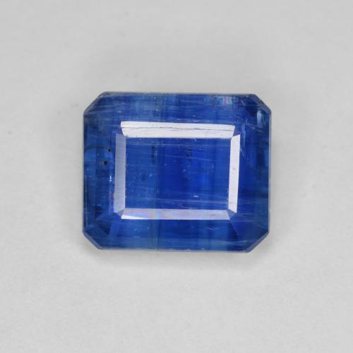 Cianite Blu scuro naturale da 3.20 ct, Taglio smeraldo, SI
