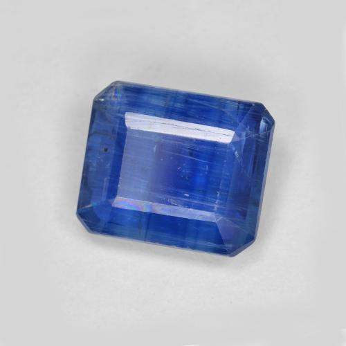 Cianite Blu scuro naturale da 3.20 ct, Taglio smeraldo, SI