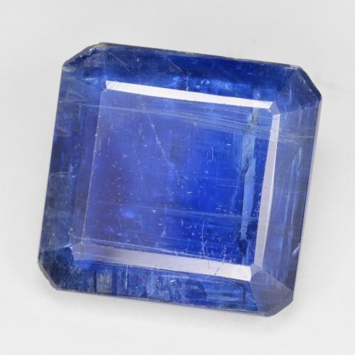 Cianite Blu scuro naturale da 10.42 ct, Taglio smeraldo, SI