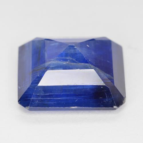 Cianite Blu scuro naturale da 10.42 ct, Taglio smeraldo, SI