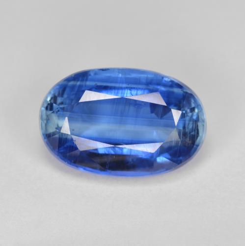 Cianite Blu profondo azzurro naturale da 5.62 ct, Taglio ovale, SI