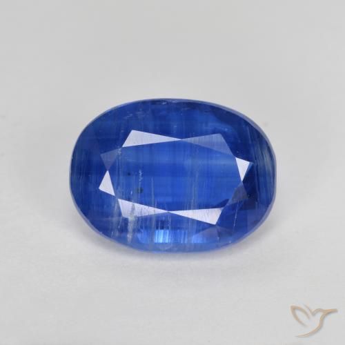 2.74ct Naturale Blu scuro Cianite, Ovale, SI