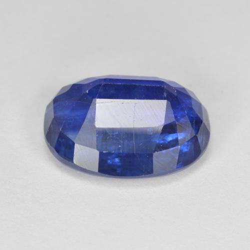 Cianite naturale blu da 5,27 ct, taglio ovale, SI