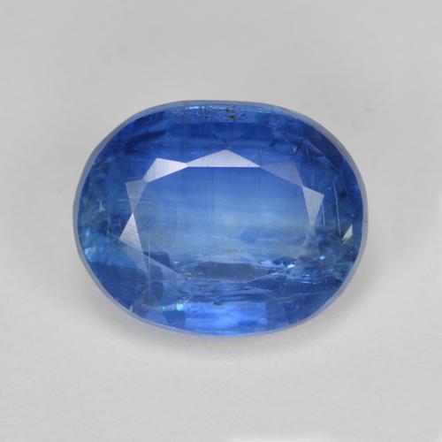 Cianite Blu Navy brillante naturale da 4.48 ct, Taglio ovale, SI