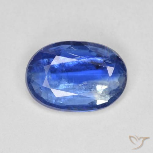 Cianite naturale blu da 3,39 ct, taglio ovale, SI-I1
