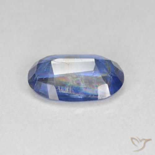 Cianite Blu scuro naturale da 3.20 ct, Ovale, SI-I1