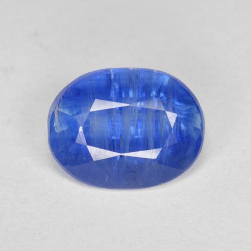 Cianite Blu profondo azzurro naturale da 3.12 ct, Taglio ovale, SI-I1