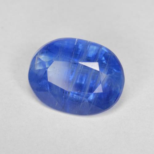 Cianite Blu profondo azzurro naturale da 3.12 ct, Taglio ovale, SI-I1