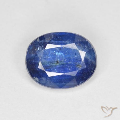 3.61ct Naturale Blu scuro Cianite, Ovale, SI-I1