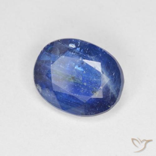Cianite Blu scuro naturale da 3.61 ct, Ovale, SI-I1