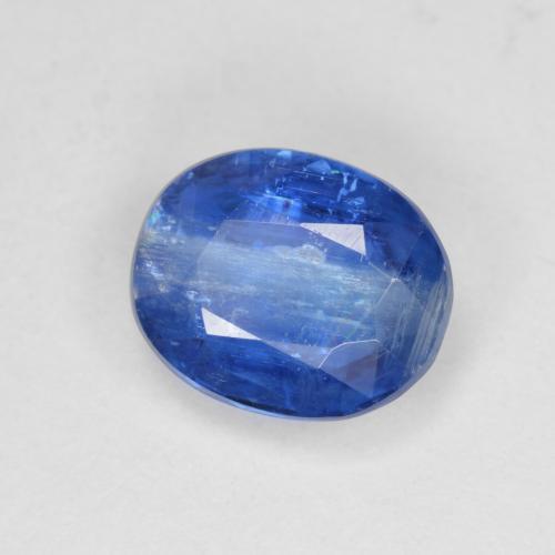 Cianite naturale blu da 3,86 ct, taglio ovale, SI-I1