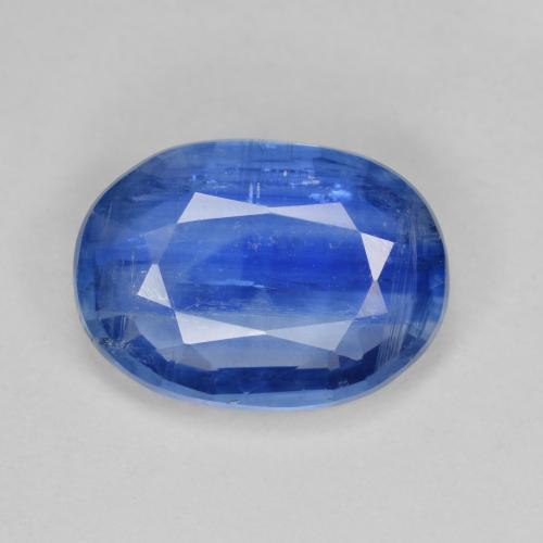 Cianite naturale blu da 6,62 ct, taglio ovale, SI-I1