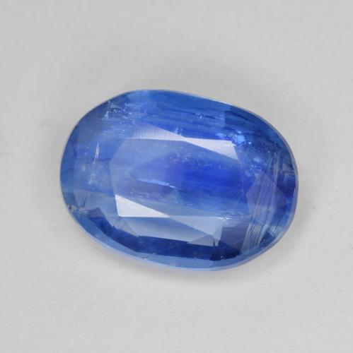 Cianite naturale blu da 6,62 ct, taglio ovale, SI-I1