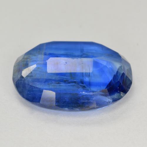 Cianite naturale blu da 7,68 ct, taglio ovale, SI-I1