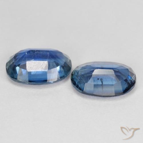 Gemme di Cianite Blu navy naturale da 2.86 ct, Ovale, VS-SI