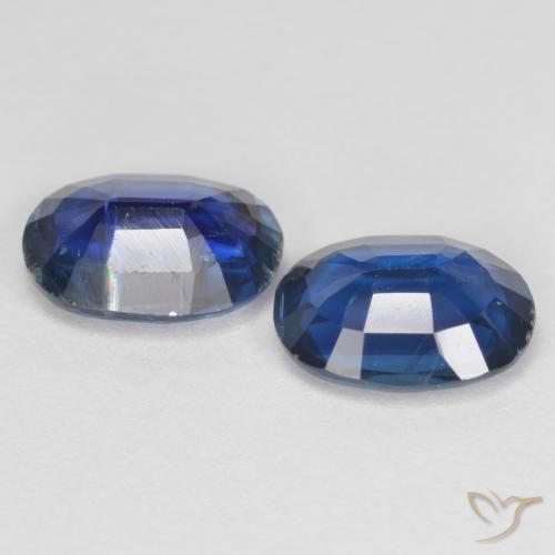 Gemme di Cianite Blu navy naturale da 2.65 ct, Ovale, VS-SI