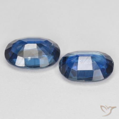 Gemme di Cianite Blu navy naturale da 2.66 ct, Taglio ovale, VS-SI