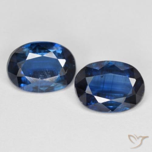 Gemme di Cianite Blu navy naturale da 2.95 ct, Taglio ovale, VS-SI