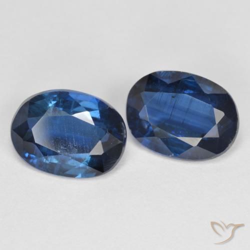 Gemme di Cianite Blu navy naturale da 2.95 ct, Taglio ovale, VS-SI