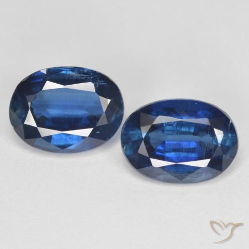 Cianite naturale blu da 3,11 ct, taglio ovale, VS-SI