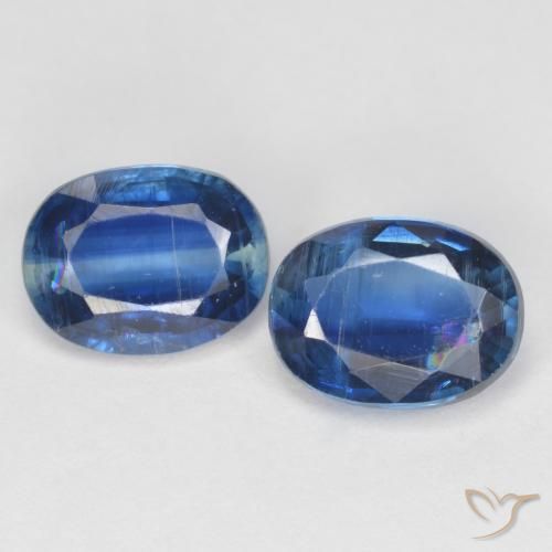 3.25ctw Naturale Blu navy Cianite, Ovale, VS-SI