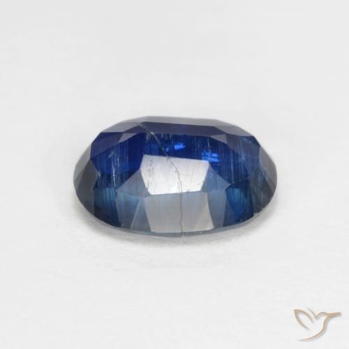 Cianite Blu scuro naturale da 1.61 ct, Ovale, VS-SI