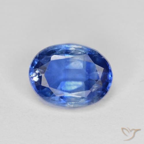 1.64ct Naturale Blu profondo azzurro Cianite, Ovale, VS-SI