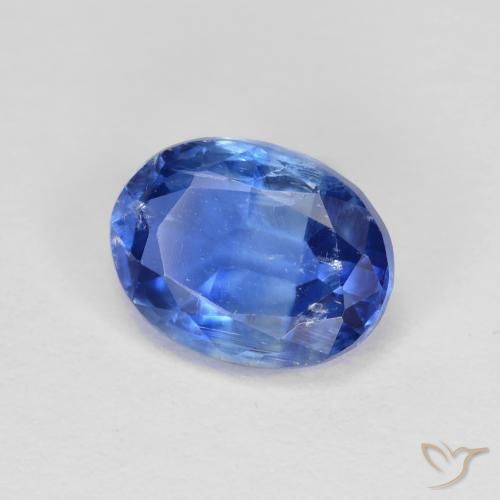 Cianite Blu profondo azzurro naturale da 1.64 ct, Ovale, VS-SI