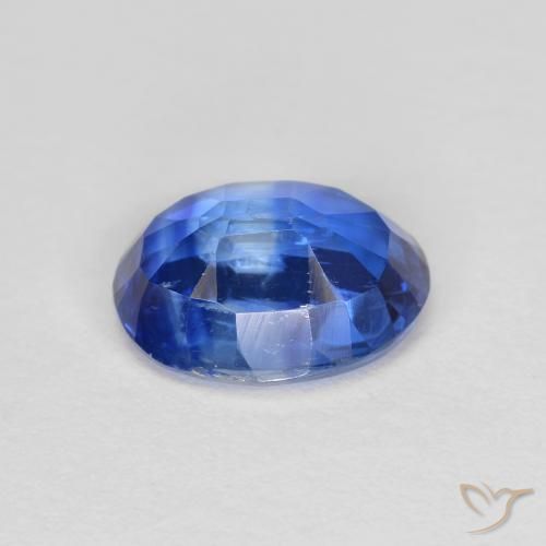 Cianite Blu profondo azzurro naturale da 1.64 ct, Ovale, VS-SI