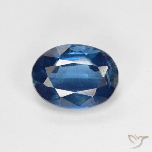 1.73ct Naturale Blu navy Cianite, Ovale, VS-SI