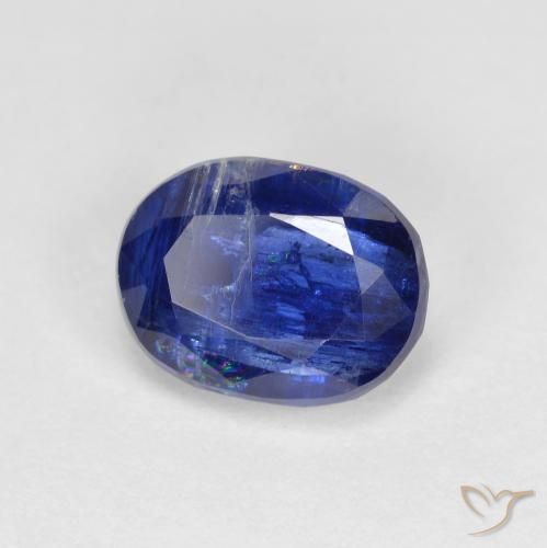 2.04ct Naturale Blu reale Cianite, Ovale, VS-SI