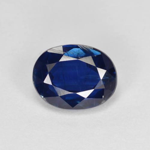 Cianite naturale blu da 1,75 ct, taglio ovale, VS-SI
