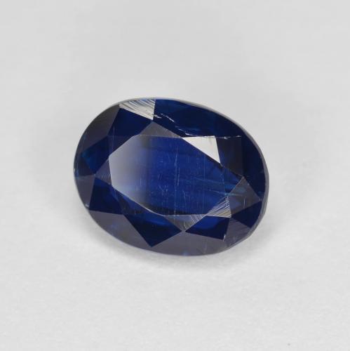 Cianite naturale blu da 1,75 ct, taglio ovale, VS-SI