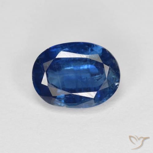 Cianite naturale blu da 1,73 ct, taglio ovale, VS-SI