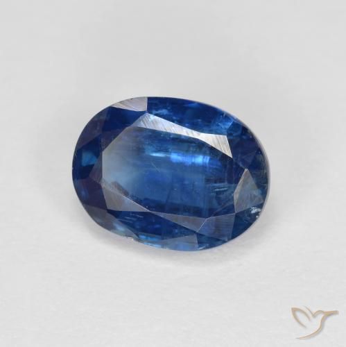 Cianite naturale blu da 1,73 ct, taglio ovale, VS-SI