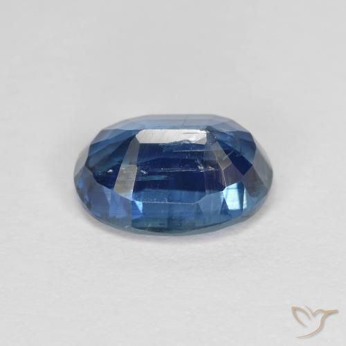 Cianite naturale blu da 1,73 ct, taglio ovale, VS-SI