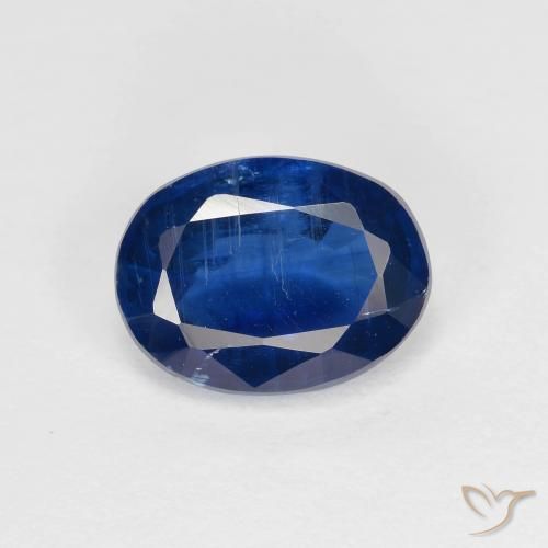1.56ct Naturale Blu navy Cianite, Ovale, VS-SI