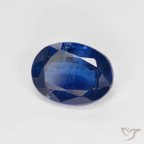 Cianite Blu navy naturale da 1.56 ct, Ovale, VS-SI