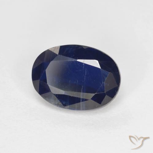 Cianite Blu scuro naturale da 1.60 ct, Taglio ovale, VS-SI
