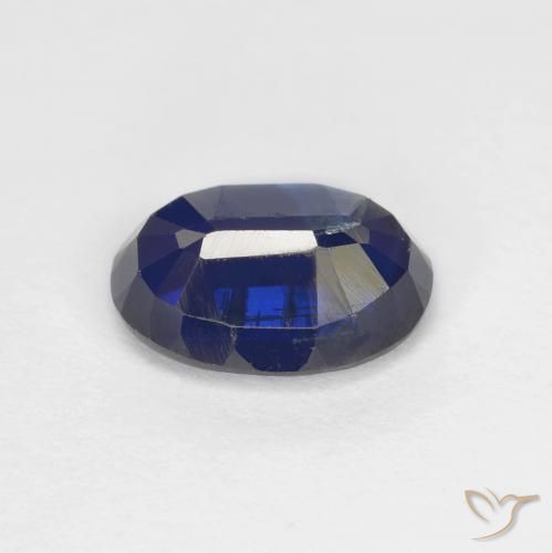 Cianite Blu scuro naturale da 1.60 ct, Taglio ovale, VS-SI